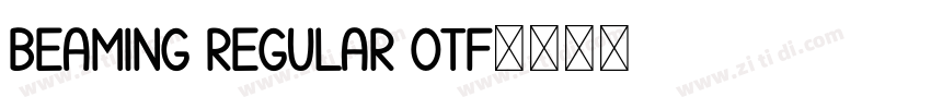 Beaming Regular otf字体转换
